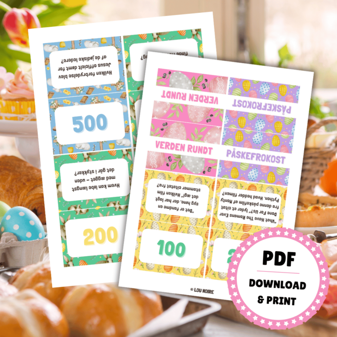 Den Store Påskequiz 3 - til påskefrokost - Lou Noire - Print selv Den Store Påskequiz 3 - til påskefrokost - Lou Noire - Print selv