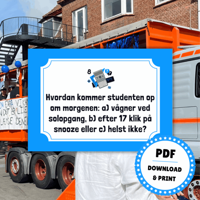 Det Store Quiz-Show til Studenten - HF - Lou Noire - Festlege