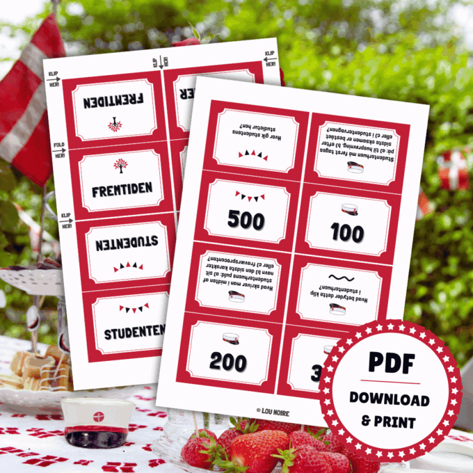 Det Store Quiz-Show til Studenten - STX - Lou Noire - Print selv