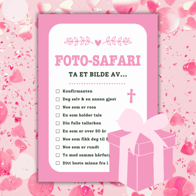 Norsk - 8 festlige innslag til konfirmasjon - rosa - Lou Noire - Foto