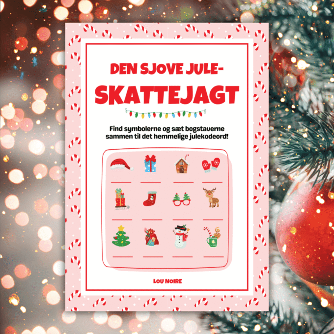 Den Sjove Jule-skattejagt - Lou Noire - Cover