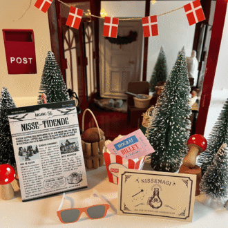 Tilbehør til nissedør - 1 - nisseting - Lou Noire - Nissehus med nisseting