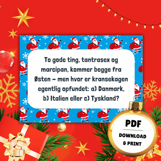 Den Frække Quiz til Julefrokost - Lou Noire - Julelege