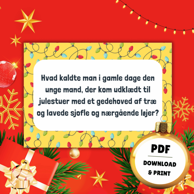 Den Frække Quiz til Julefrokost - Lou Noire - Lege til jul