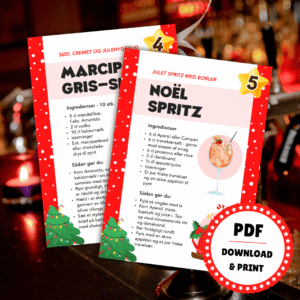 Julecocktails - 6 cocktail-opskrifter til jul - Lou Noire - Barkort til hjemmebar