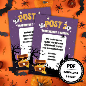 Skattejagt til Halloween - Jagten på koden - Lou Noire - Halloweenfest