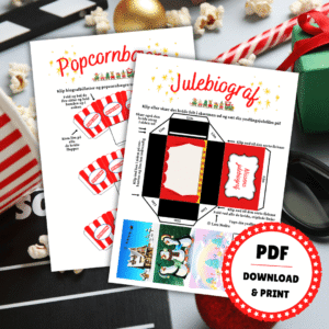 Tilbehør til nissedør - 2 - bamsebiograf - Lou Noire - Julefilm