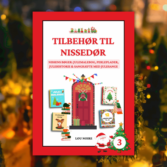 Tilbehør til nissedør - 3 - Nissens bøger - Lou Noire - Cover