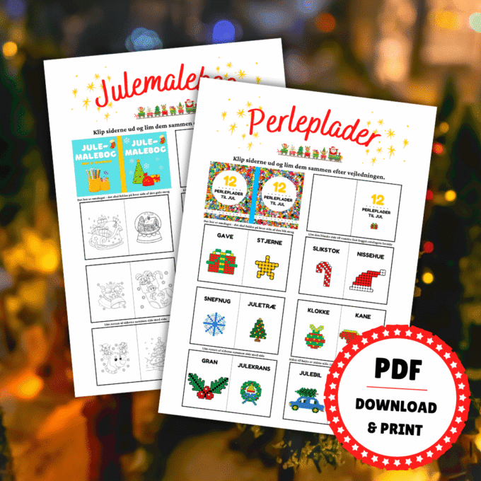 Tilbehør til nissedør - 3 - Nissens bøger - Lou Noire - Julebøger