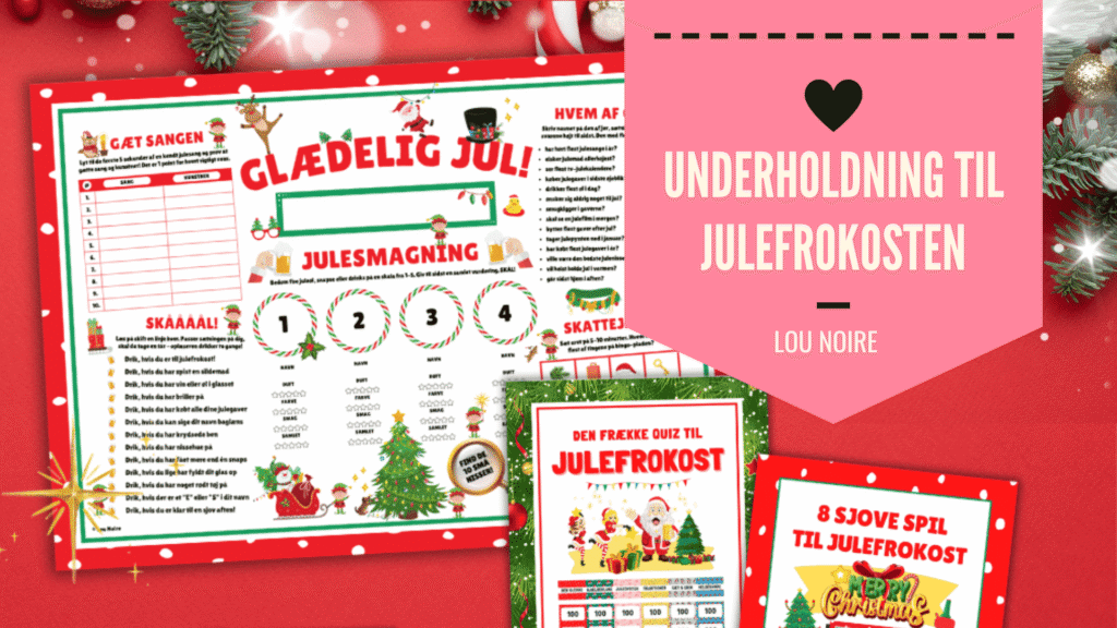Underholdning til julefrokost - masser af sjove lege!
