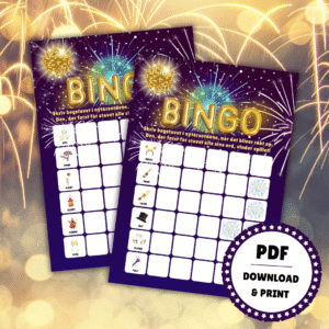 Bogstavbingo til nytår - Lou Noire - Bingoplader