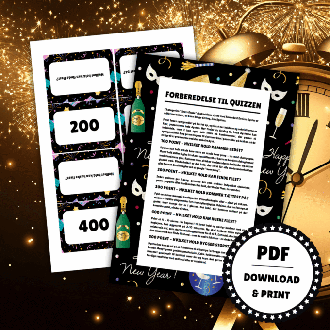 Den Store Nytårsquiz 2 - Lou Noire - Årets Finale Dyster