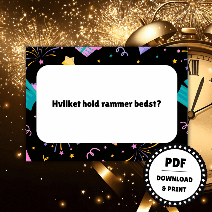 Den Store Nytårsquiz 2 - Lou Noire - Konkurrence