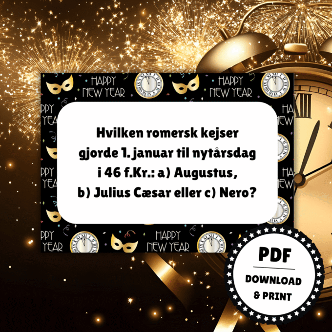 Den Store Nytårsquiz 2 - Lou Noire - Quiz til nytår