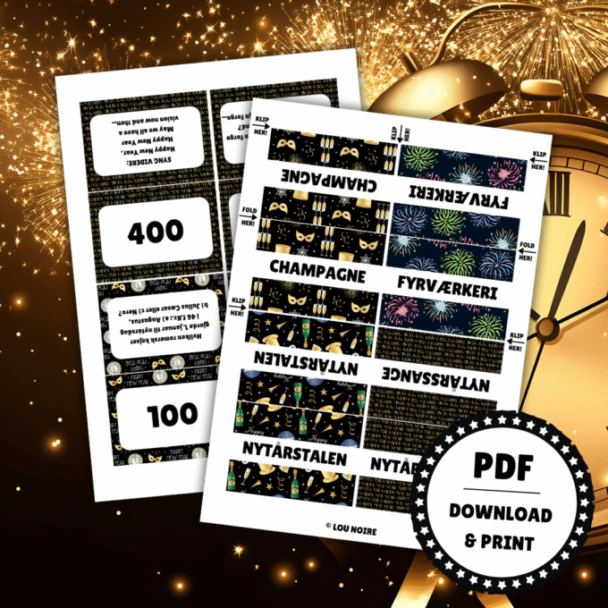 Den Store Nytårsquiz 2 - Lou Noire - Spørgsmål