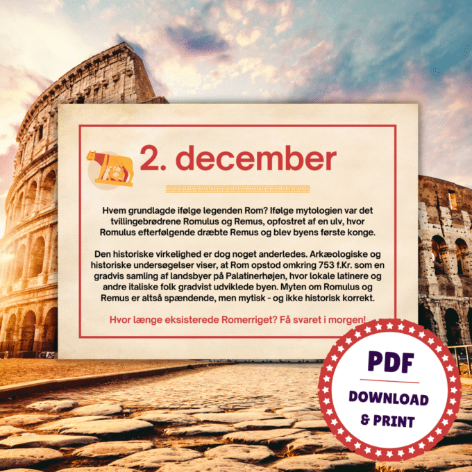 En julekalender med 24 facts om Romerriget - Lou Noire - Fakta om Rom