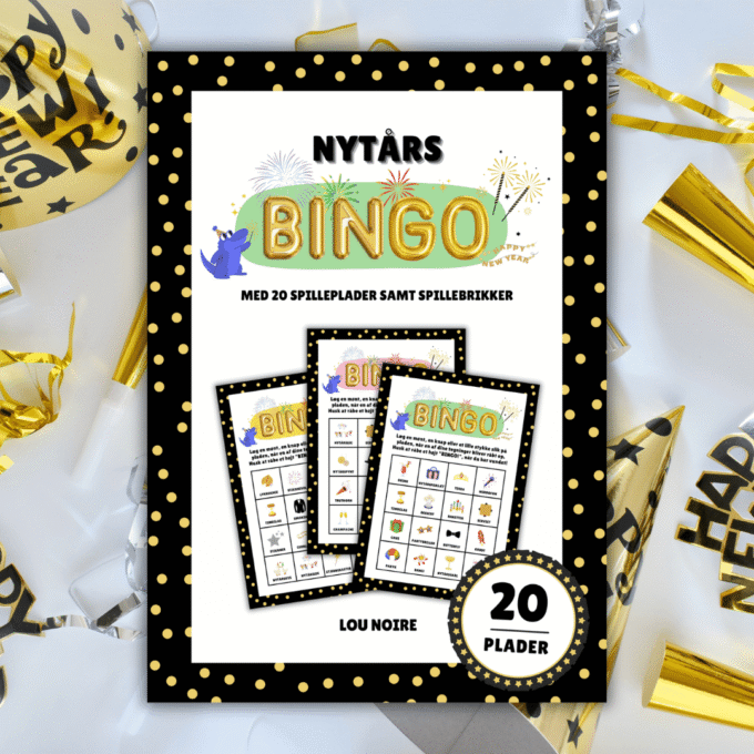 Nytårsbingo - 20 plader - Lou Noire - Cover