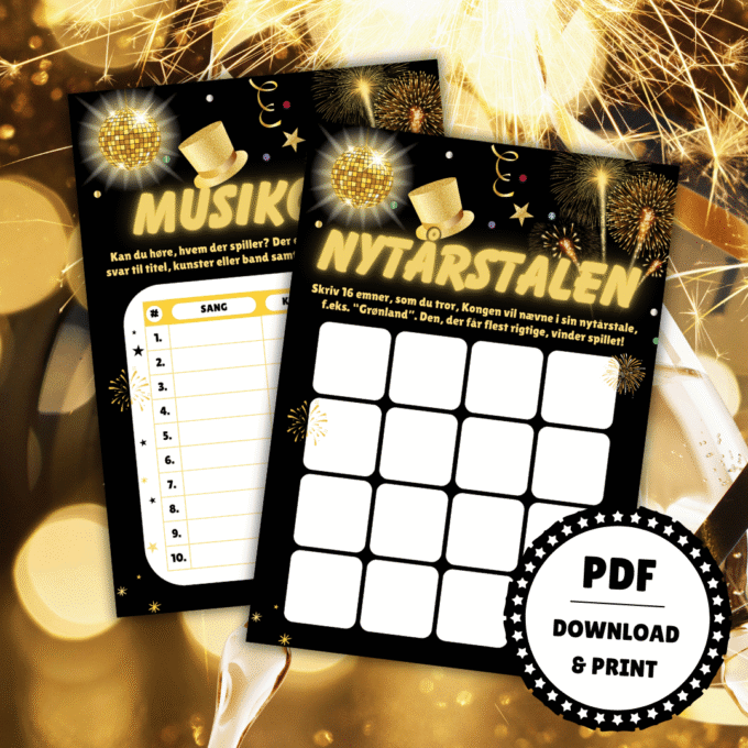 8 festlige spil til nytårsaften - Lou Noire - Kongens nytårstale