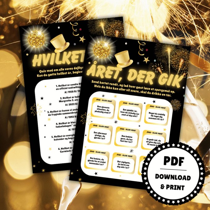 8 festlige spil til nytårsaften - Lou Noire - Nytårsquiz