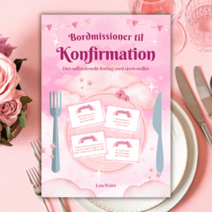 Lou Noire - Cover - Bordmissioner til konfirmation - pink