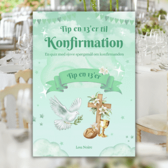 Tip en 13'er til konfirmation - grøn - Lou Noire - Cover