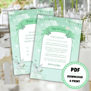 Tip en 13'er til konfirmation - grøn - Lou Noire - Quiz