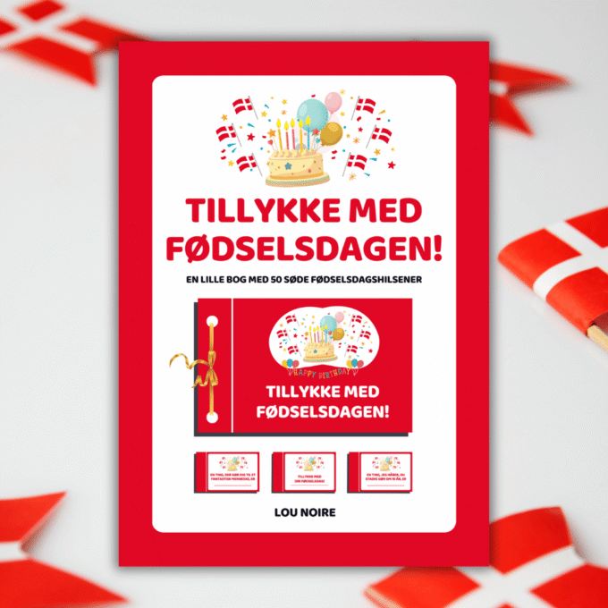 Gæstebog - Tillykke med fødselsdagen - Lou Noire - Cover