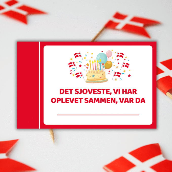 Gæstebog - Tillykke med fødselsdagen - Lou Noire - Indslag