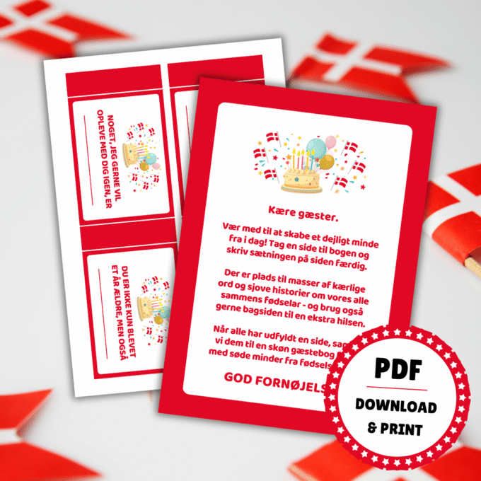 Gæstebog - Tillykke med fødselsdagen - Lou Noire - Vejledning