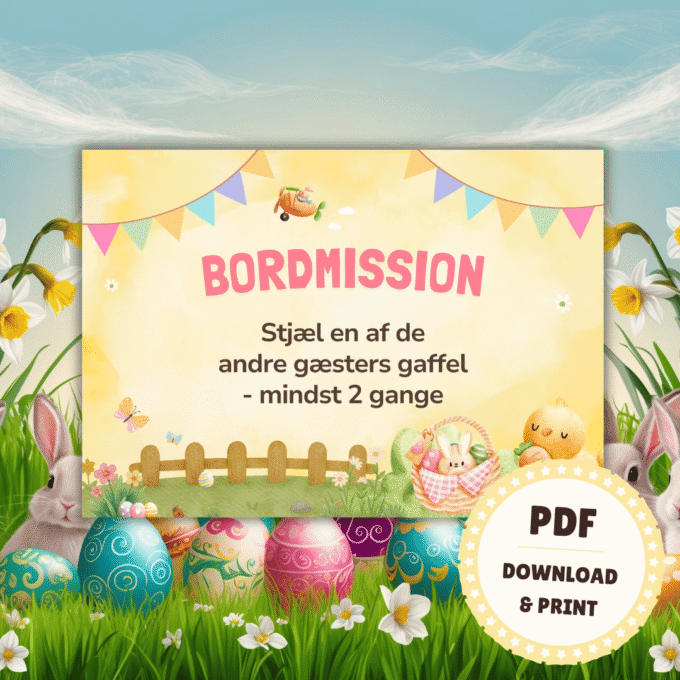 Bordmissioner til påskefrokost - Lou Noire - Påskespil