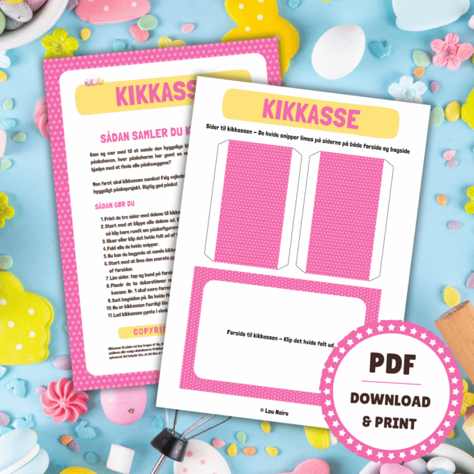 Kikkasse til påske - Lou Noire - Skabeloner
