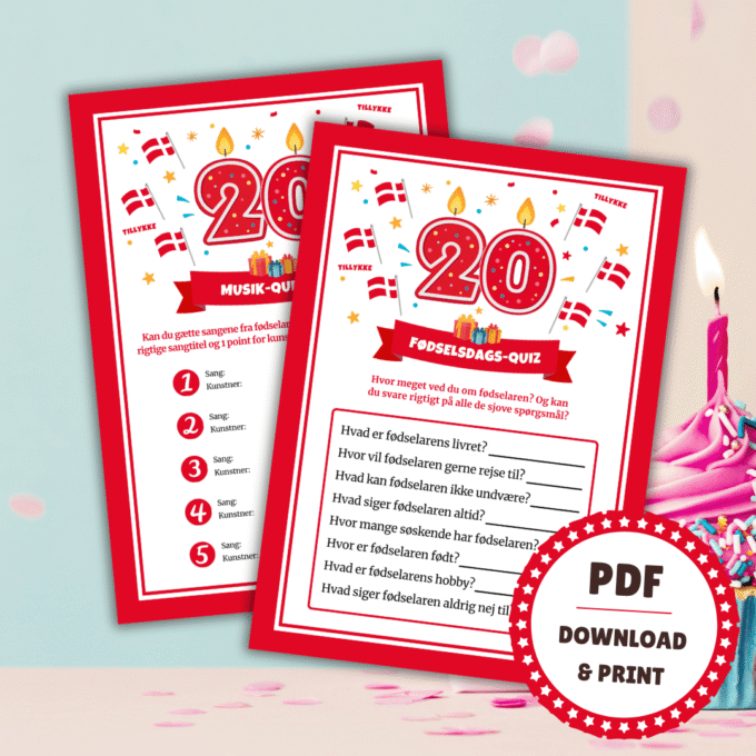 Underholdning til 20 års fødselsdag - Lou Noire - Quiz