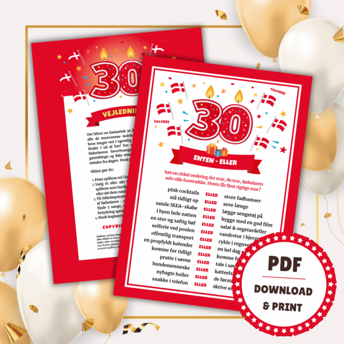 Underholdning til 30 års fødselsdag - Lou Noire - Konkurrence