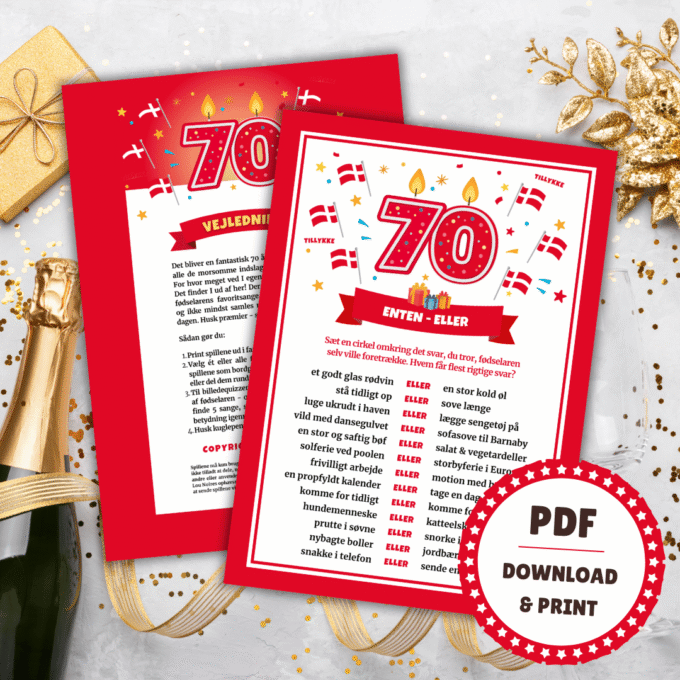 Underholdning til 70 års fødselsdag - Lou Noire - Spil