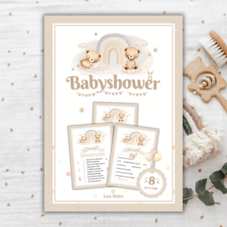 8 sjove lege til babyshower - beige