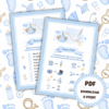 8 sjove lege til babyshower - blå - Lou Noire - Baby Shower