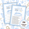 8 sjove lege til babyshower - blå - Lou Noire - Spil