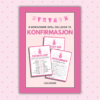 Norsk - 8 morsomme spill og leker til konfirmasjon - rosa - Lou Noire - Cover