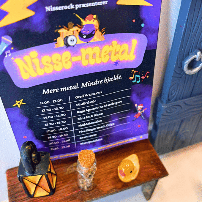Heavy Metal-Nisse - Tilbehør til nissedør - Lou Noire - Nisse-metal Heavy Metal-Nisse - Tilbehør til nissedør - Lou Noire - Nisse-metal