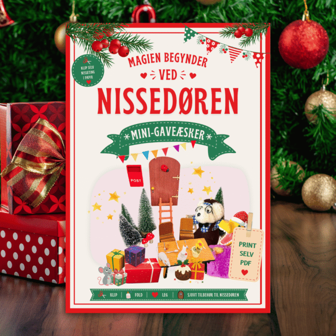 Mini-gaveæsker - Tilbehør til nissedør - Lou Noire - Cover Mini-gaveæsker - Tilbehør til nissedør - Lou Noire - Cover