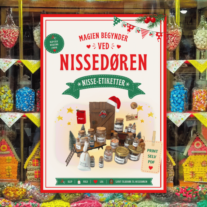 Nisse-etiketter - Tilbehør til nissedør - Lou Noire - Cover Nisse-etiketter - Tilbehør til nissedør - Lou Noire - Cover