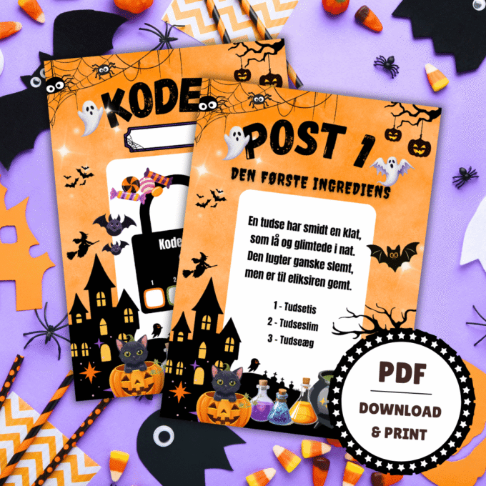 Skattejagt til Halloween - Jagten på eliksiren - Lou Noire - Leg til Halloweenfest
