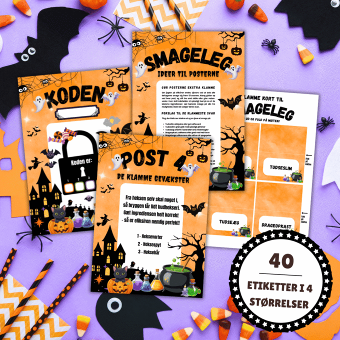 Skattejagt til Halloween - Jagten på eliksiren - Lou Noire - Smageleg til Halloween