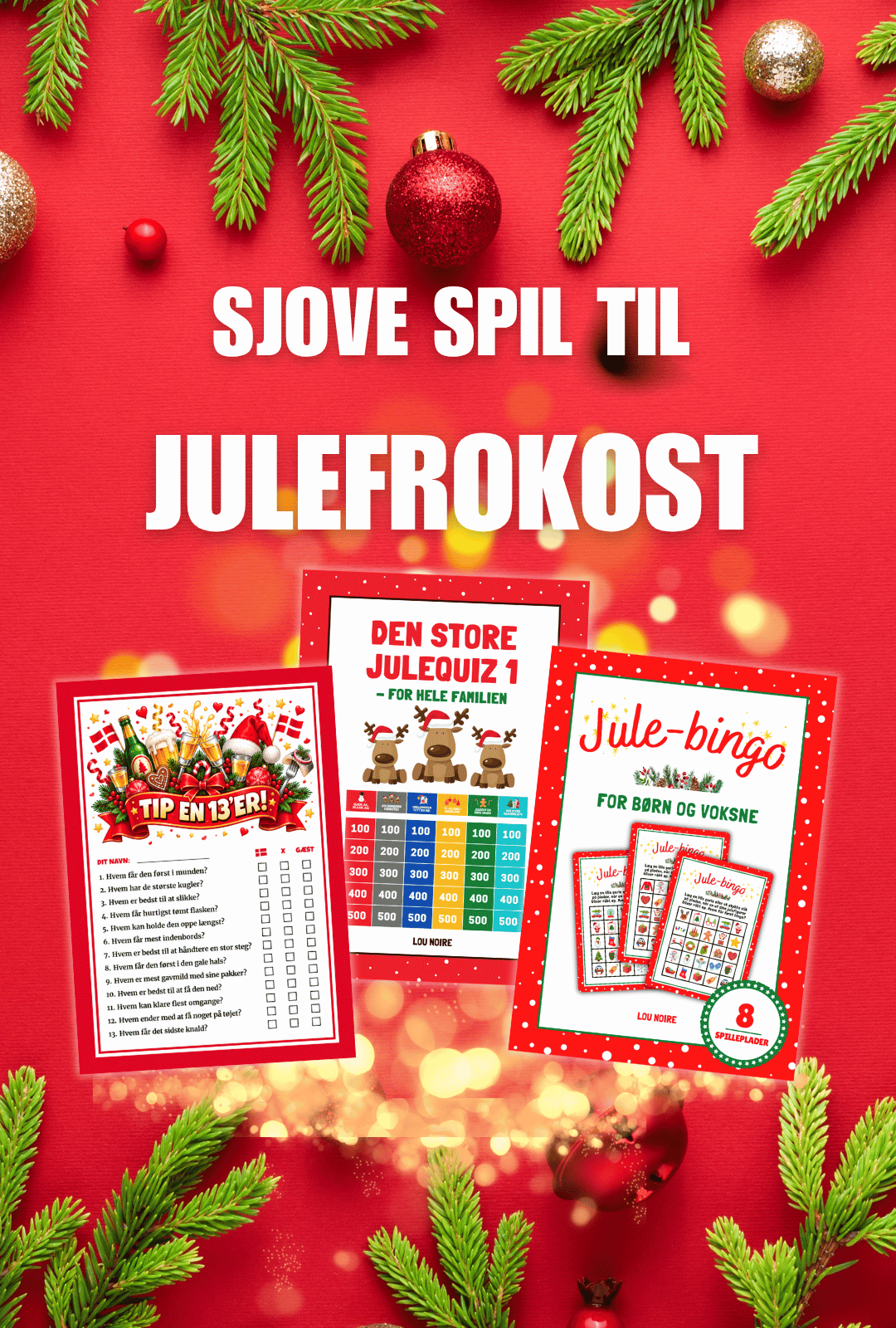 Banner - Forside - Lou Noire - Julefrokost - Mobil