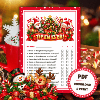 Den Sjove Tip en 13'er til julefrokost