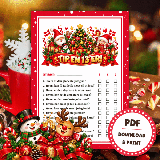 Den Sjove Tip en 13'er til julefrokost - Lou Noire - Cover