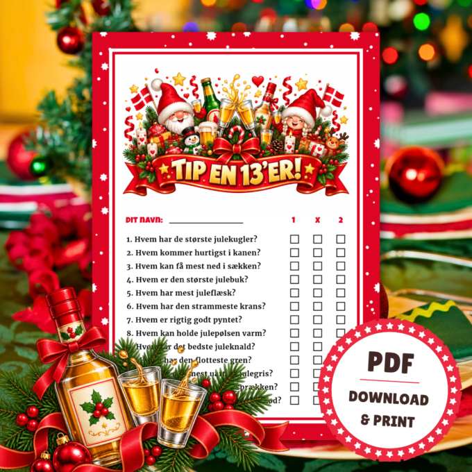 Den frække Tip en 13'er til julefrokost - Lou Noire - Cover Den frække Tip en 13'er til julefrokost - Lou Noire - Cover